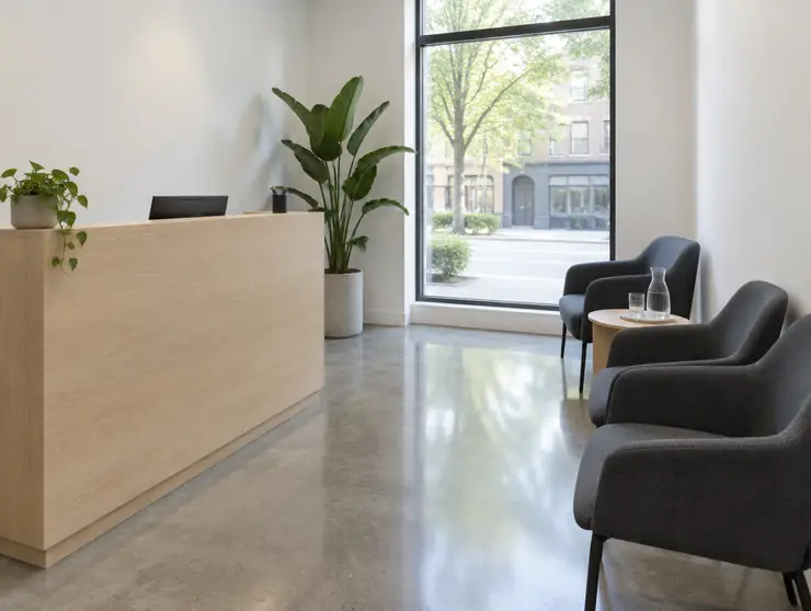 Our reception and waiting area