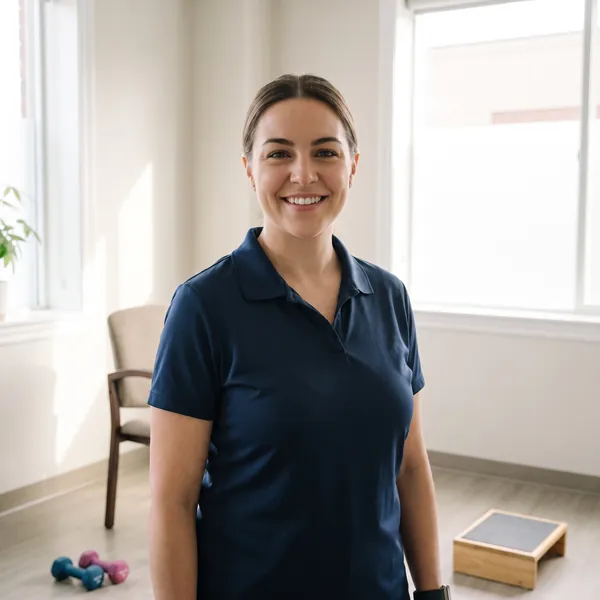 Ellie Brennan in the exercise room.